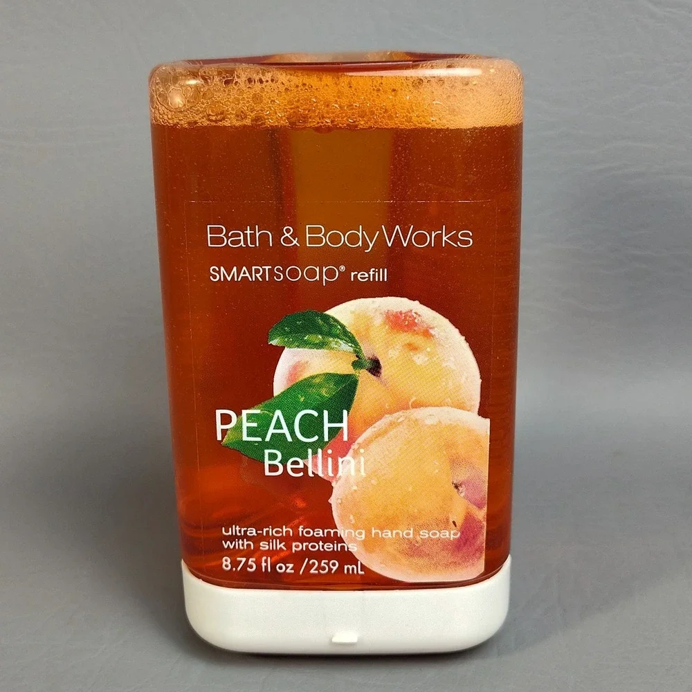 Bath & Body Works PEACH BELLINI‎ Smart Soap Refill Ultra Rich Foaming NEW SEALED